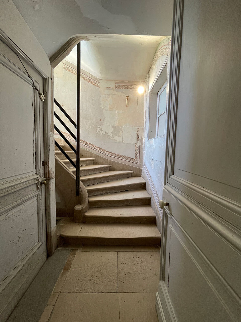 Escalier du château de Valençay (41).